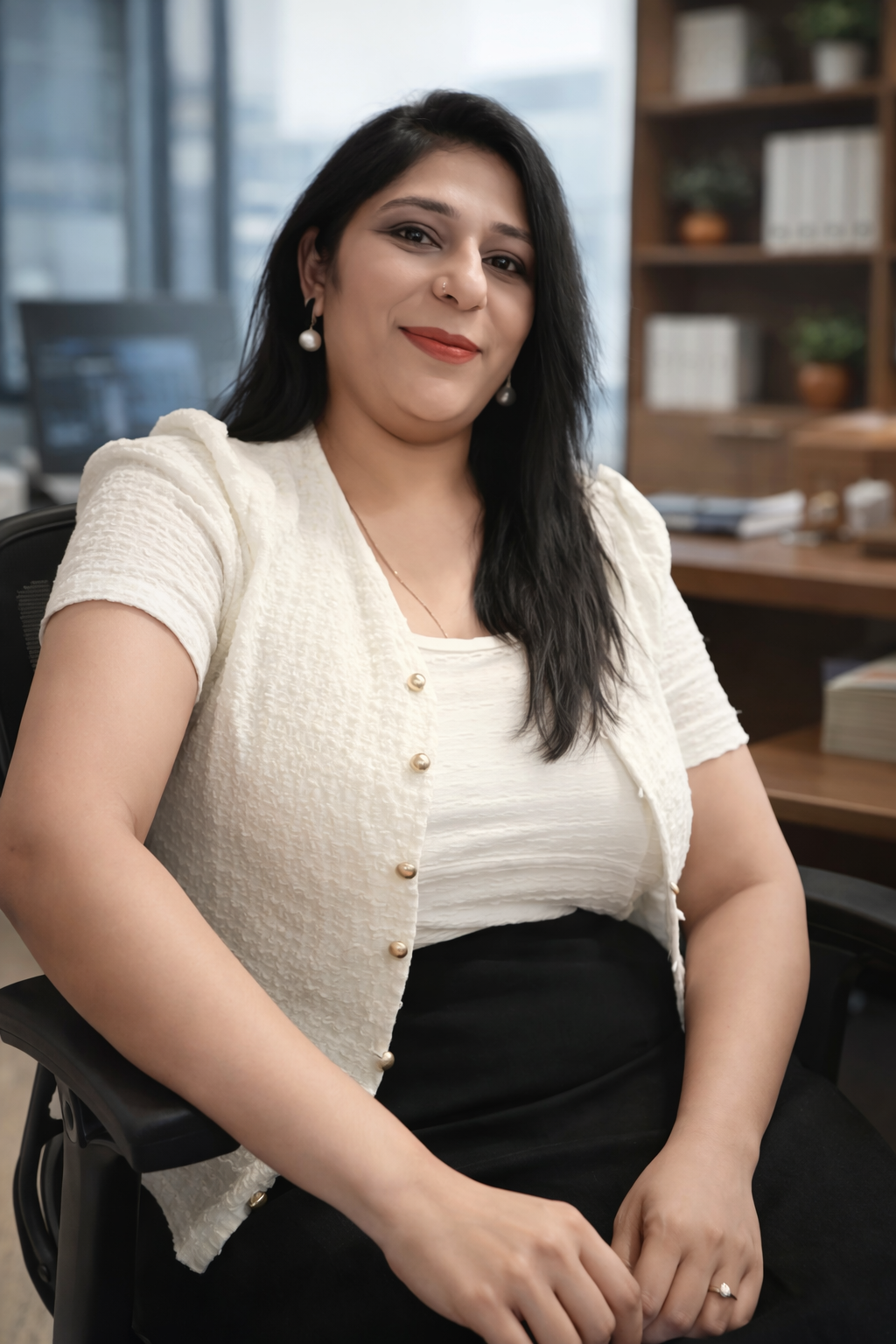 Portrait illustration representing Milap Tandon