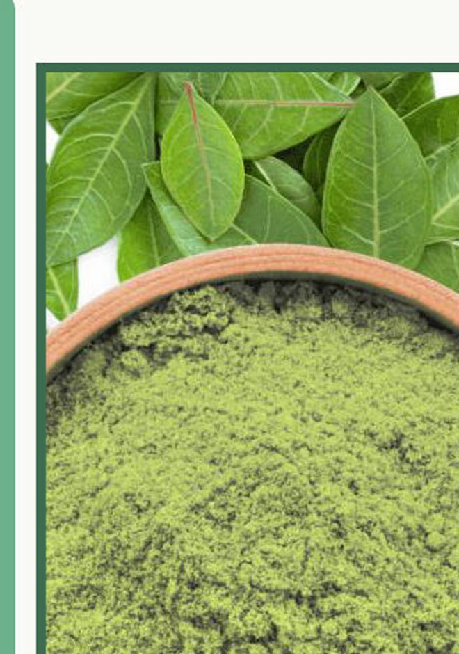 Natural henna leaves and powder